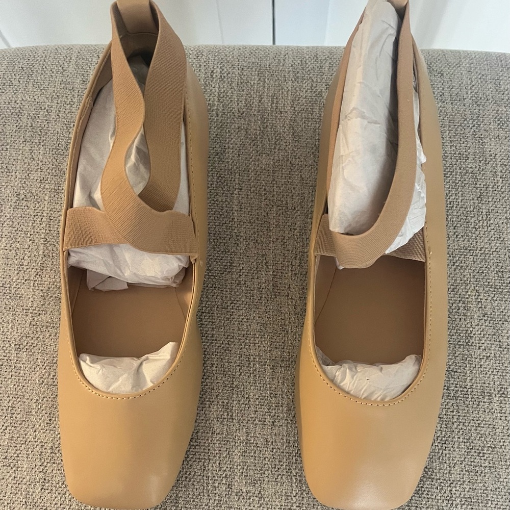 DREAM PAIRS PAIR OF WOMEN'S COMFORTABLE FASHION ELASTIC ANKLE STRAPS FLATS SHOES